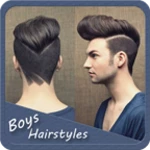 boys hair styles android application logo